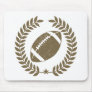 Vintage Football Olive Leaf and Star Mousepads