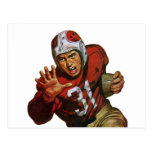 Vintage Football Player; Running Back Number 31 Postcards