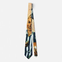 Vintage Football, Referee and Players Coin Toss Tie