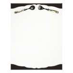 vintage fork spoon cooking food recipe menu paper letterhead