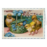 Vintage Four Chicks Card