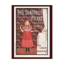 Vintage French Belle epoque toothpaste ad