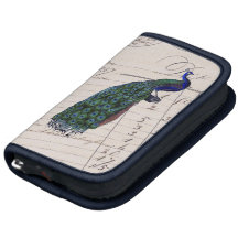 Vintage French Blue Peacock Folio day planner