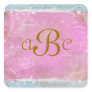 Vintage French Blue Toile Personalized Stickers