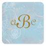 Vintage French Blue Toile Personalized Stickers