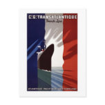 "Vintage French C.G. Transatlantique Ship Line" postcards