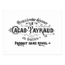 Vintage French Cacao - Payraud Ad Post Card