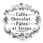 Vintage French Cafe Sticker