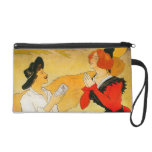 Vintage French Chocolate Wristlet Clutches