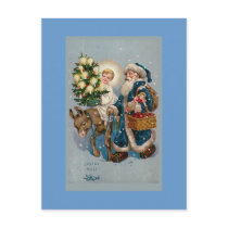 "Vintage French Christmas Card" Postcard