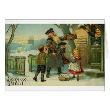 Vintage French Christmas Greeting Card