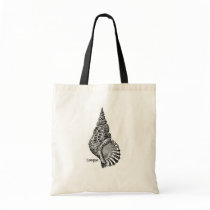 Vintage French Conch Shell tote Canvas Bags