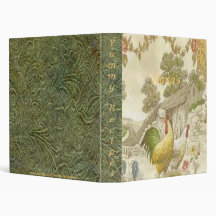 Vintage French Country Rooster/Hen Avery Binder
