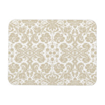 Vintage french floral art nouveau pattern flexible magnet