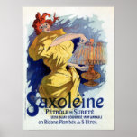 Vintage French safety kerosene ad Poster