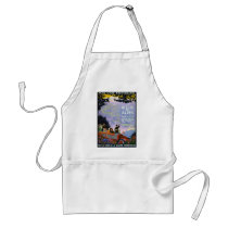 Vintage French Travel Poster Art Apron
