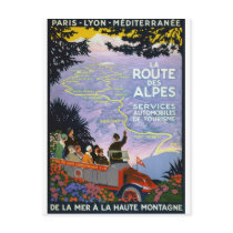 Vintage French Travel Poster Art Postcards