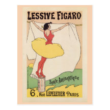 Vintage French washing detergent ad Postcards