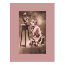 Vintage French Women Post Card