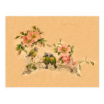 Vintage Friends- Floral & Birds- Postcard