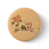 Vintage Friends- Florals & Birds-Button