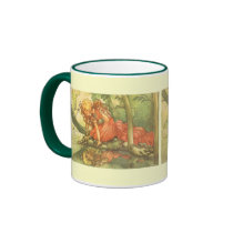 Vintage Frog Prince; Princess and Her Reflection Mug