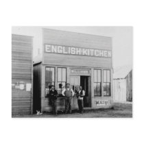 Vintage Frontier Town 4 Postcard