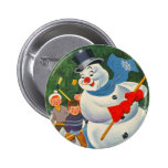 Vintage Frosty on Skates Pins