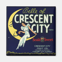 Vintage Fruit Crate Label Magnet