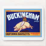Vintage Fruit Crate Label Mousemats