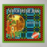 Vintage Fruit Crate Label Poster