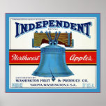 Vintage Fruit Crate Label Poster