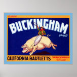 Vintage Fruit Crate Label Posters