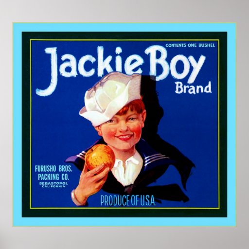 Vintage Fruit Crate Label Print