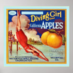 Vintage Fruit Crate Label Print
