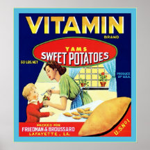 Vintage Fruit Crate Label Print