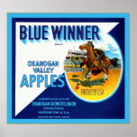 Vintage Fruit Crate Label Print