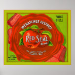 Vintage Fruit Crate Label Print
