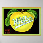 Vintage Fruit Crate Lable Print