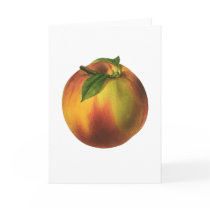 Vintage Fruit; Peach Card