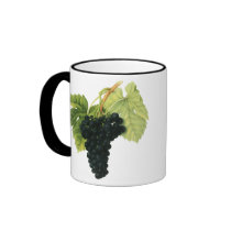 Vintage Fruit; Red Wine Grapes Coffee Mug