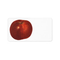 Vintage Fruit; Ripe Red Delicious Apple Personalized Address Label