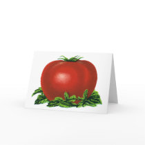 Vintage Fruits and Vegetables; Red Ripe Tomato Card