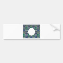 Vintage FULL Moon n Space ADD your Image Text Bumper Stickers