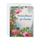 Vintage Garden Bridal Shower Custom Invitation
