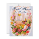 Vintage Garden Bridal Shower Personalized Announcements