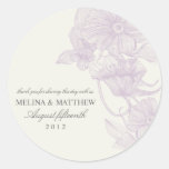 VINTAGE GARDEN | FAVOR LABELS ROUND STICKER