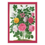 Vintage Garden Roses Bridal Shower Invitation