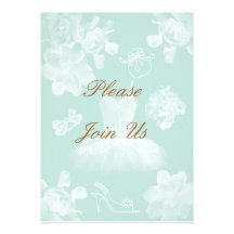 Vintage Gardenia Bridal Shower Invitation