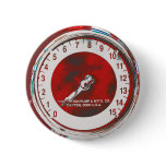 Vintage Gas Pump Gauge, Pin Button Brooch